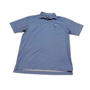 FootJoy Heather Lisle Houndstooth Self Collar Golf Polo Ko Olina Hawaii Medium